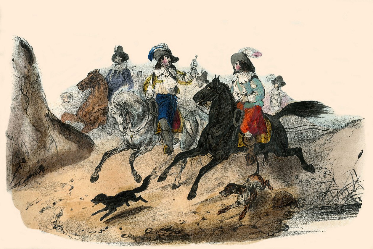 2 beyefendi arasındaki meydan okuma. Albüm Grotesque, Choix de Types Remarkable ”, Victor Adam
