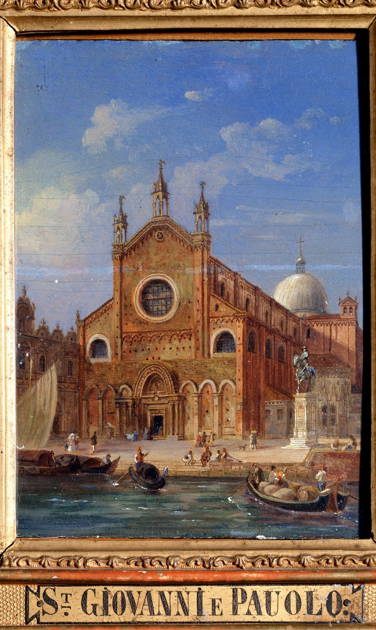 Santi Giovanni e Paolo San Zanipolo Kilisesi, 19. yüzyıl by Victor Adam