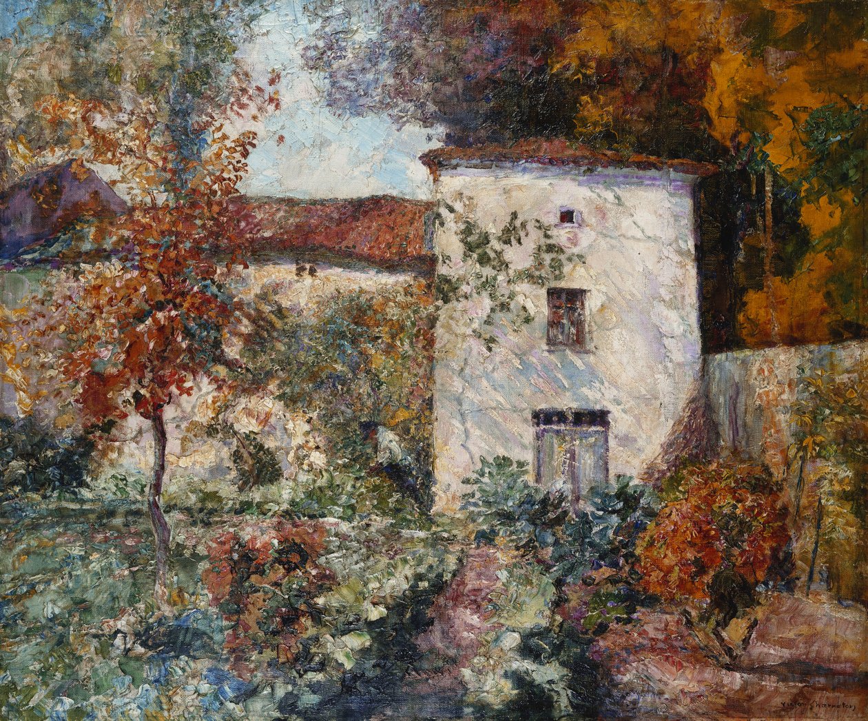 Sonbaharda Ev ve Bahçe; Sonbaharda Ev ve Bahçe by Victor Charreton