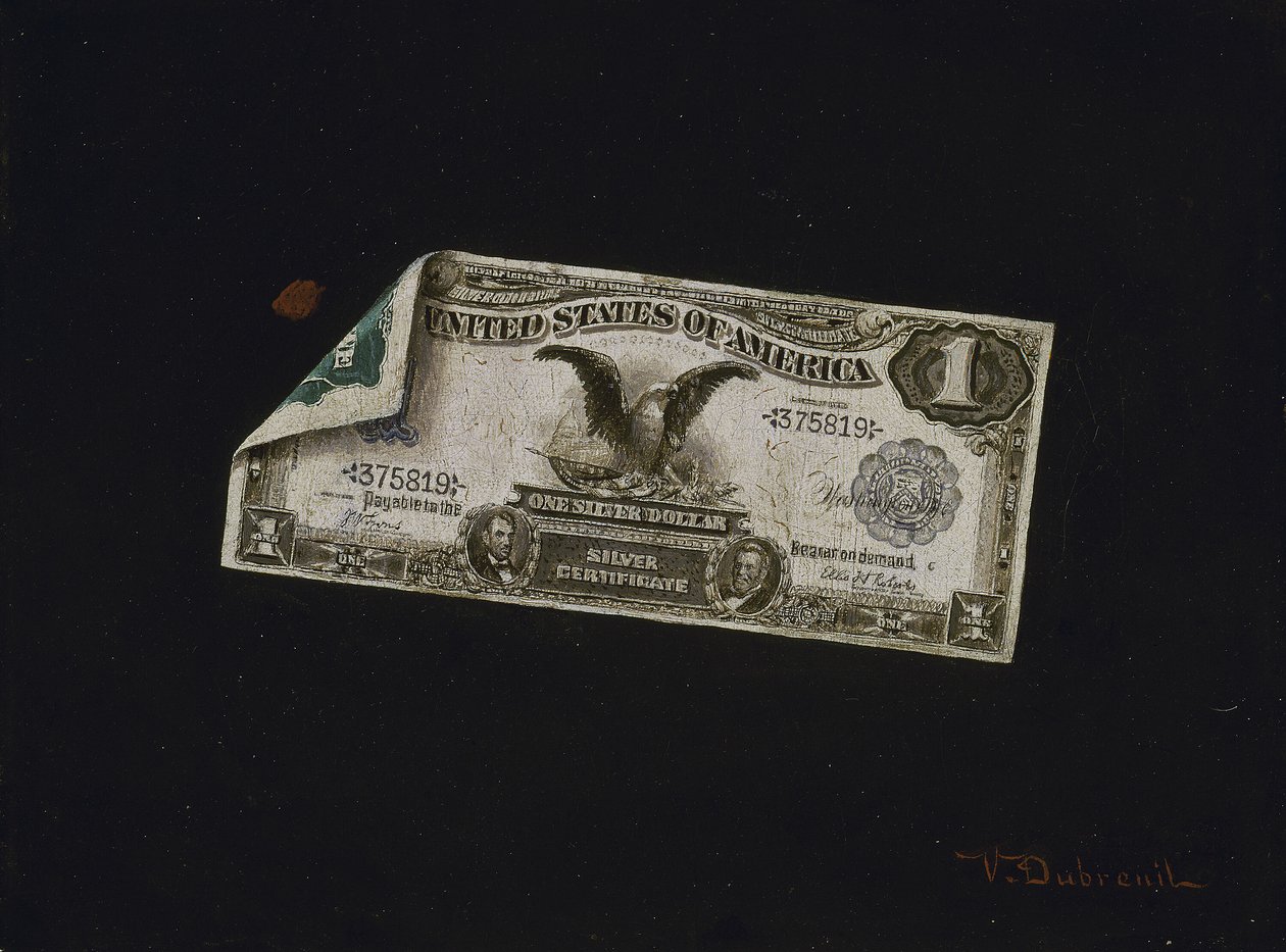 Bir Dolar Gümüş Sertifika by Victor Dubreuil