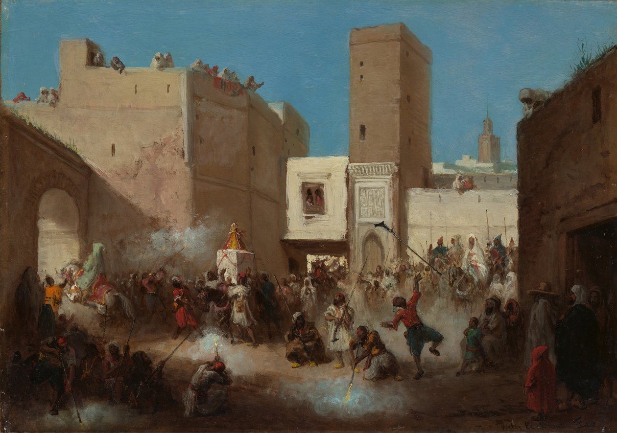 Düğün Alayı. by Victor Eeckhout