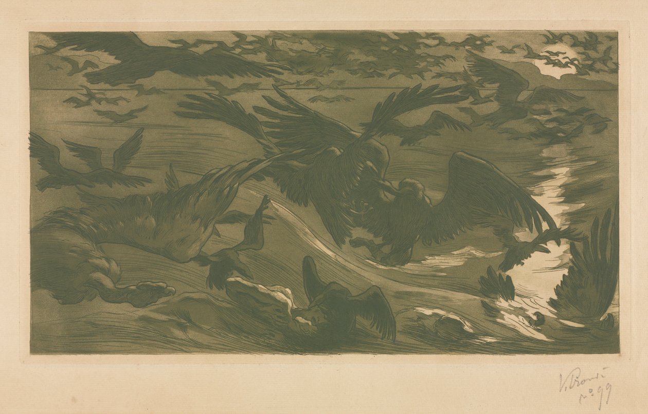 Yırtıcı Kuşlar, 1893. by Victor Emile Prouve
