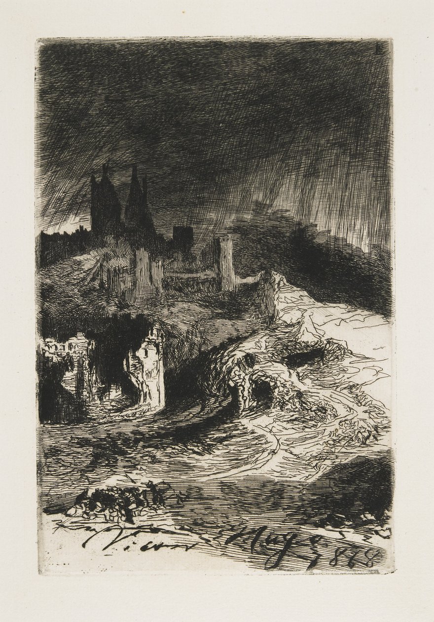Manzara, 1868 by Victor Hugo