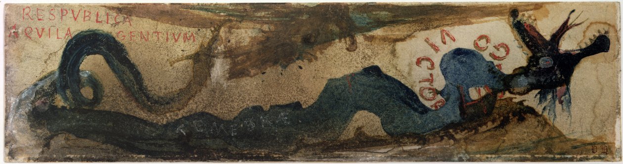 Devlet kartalı Milletler (kalem ve kağıt üzerinde mürekkep) by Victor Hugo