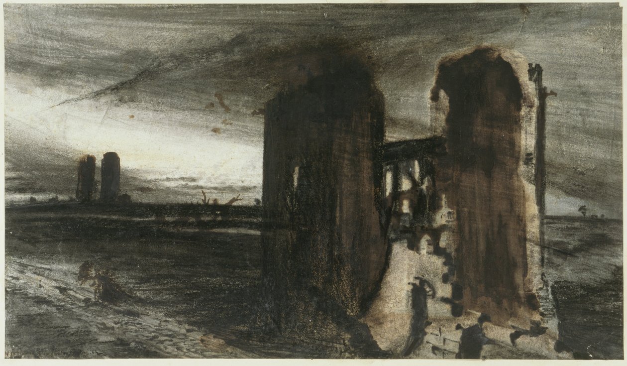 Manzaradaki Harabeler, 1870 by Victor Hugo