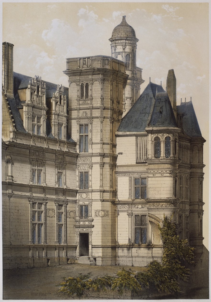Hotel of Anjou, Angers, illustration from 