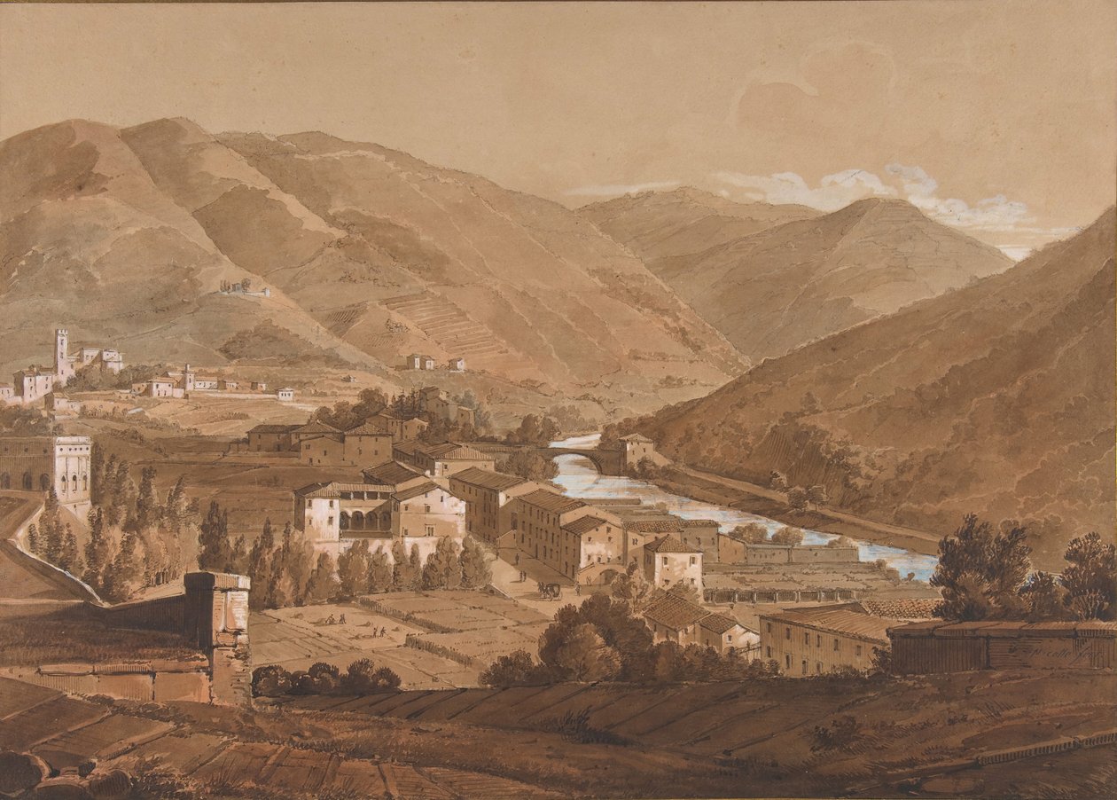 Bir Alp Vadisinde Kasaba, n.d.. by Victor Jean Nicolle