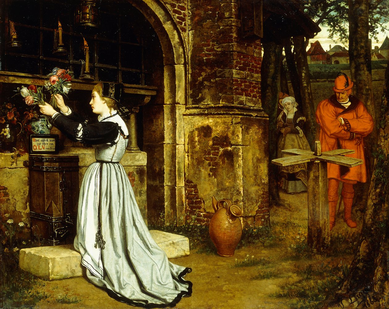 Faust ve Marguerite, 1868 by Victor Lagye