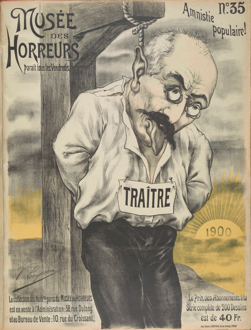 Korku Müzesi Korku Galerisi: Alfred Dreyfus, 1900. by Victor Lenepveu