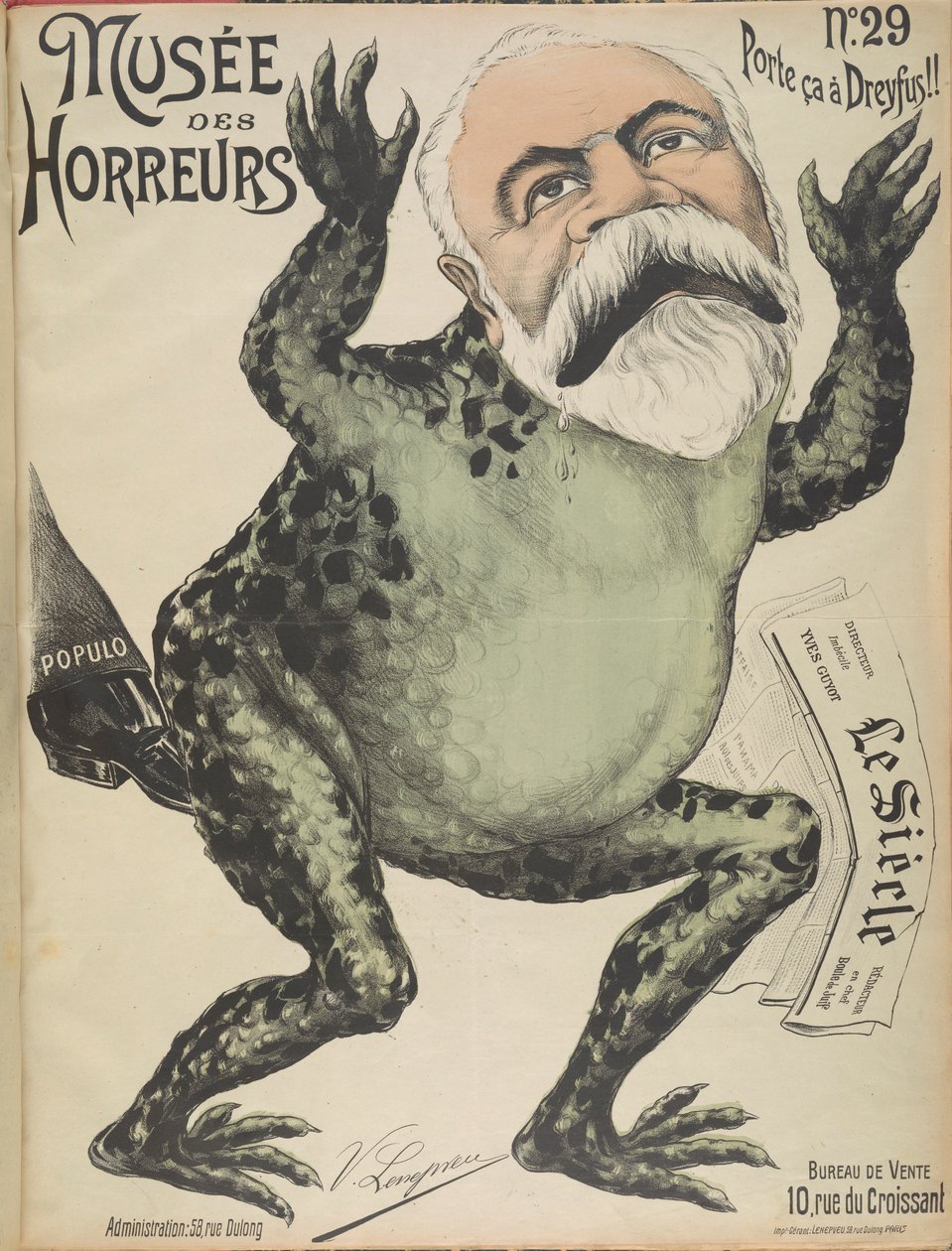 Korku Müzesi Korku Galerisi: Yves Guyot, 1899. by Victor Lenepveu