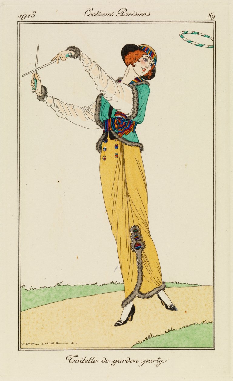 'Paris Kostümleri'nden Plaka 89 by Victor Lhuer