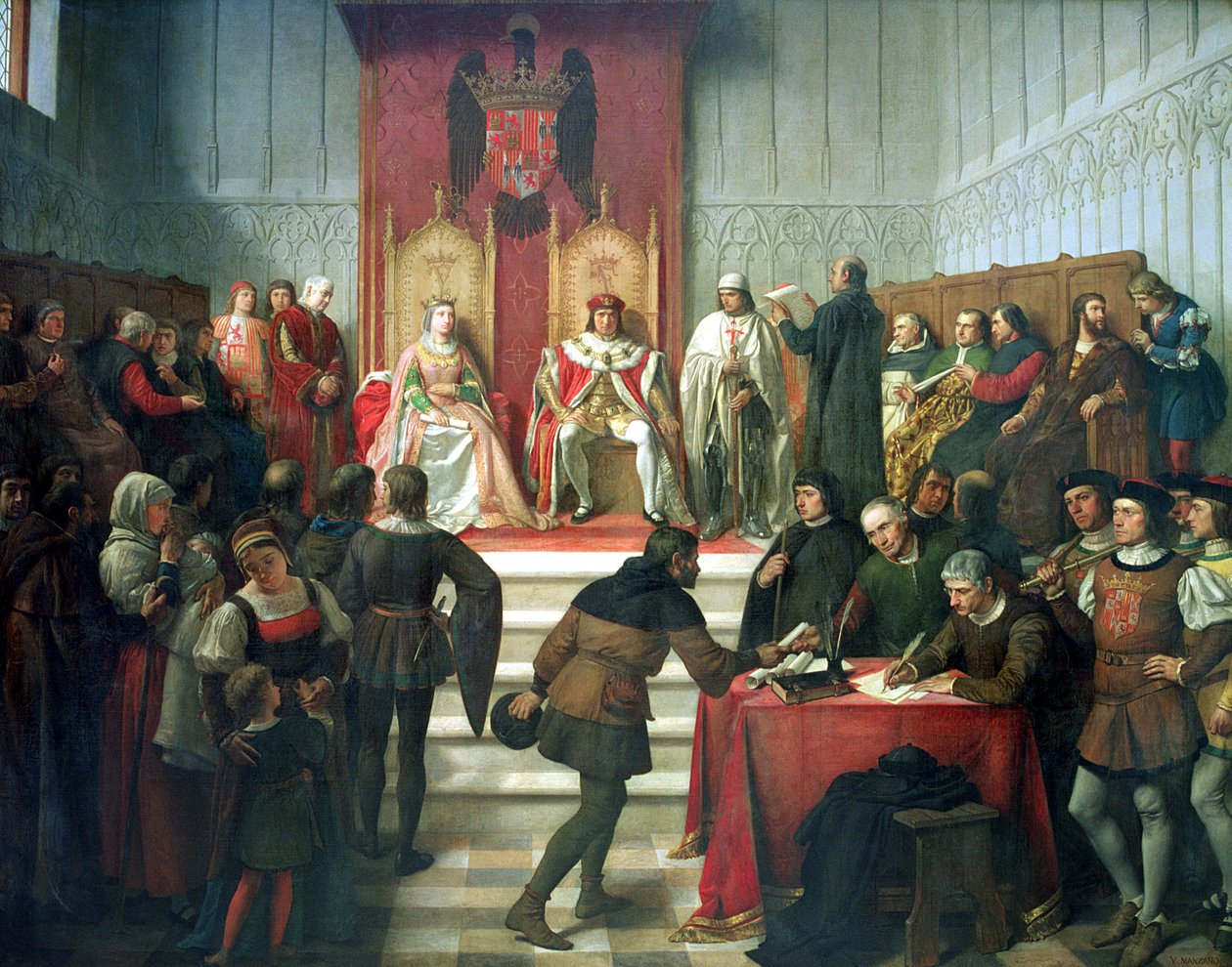 Adaleti Yöneten Katolik Hükümdarlar by Victor Manzano y Mejorada