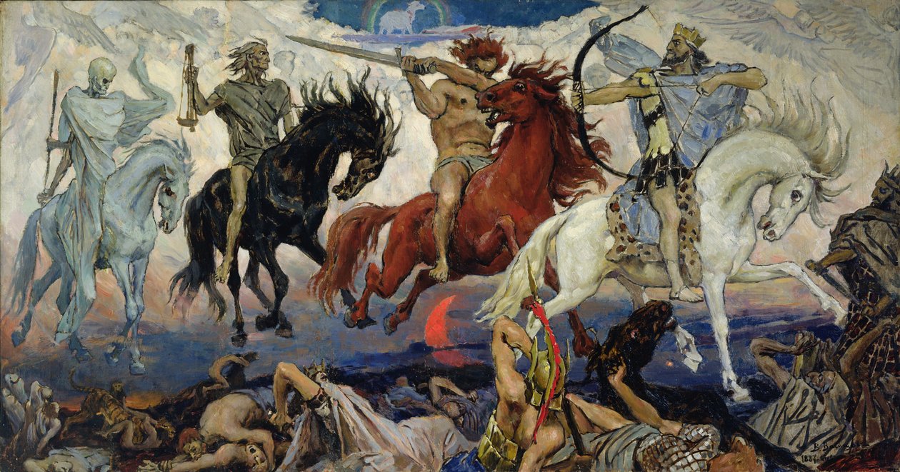 Mahşerin Dört Atlısı by Victor Mikhailovich Vasnetsov