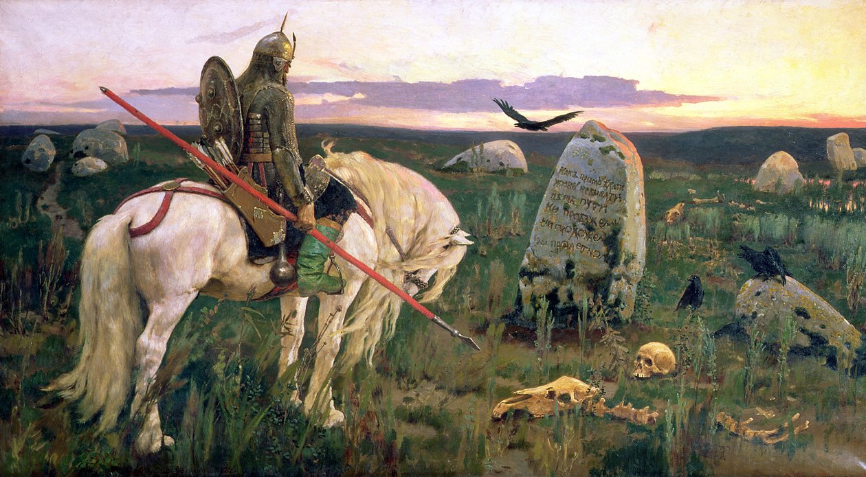 Kavşaktaki Şövalye, 1882 by Victor Mikhailovich Vasnetsov