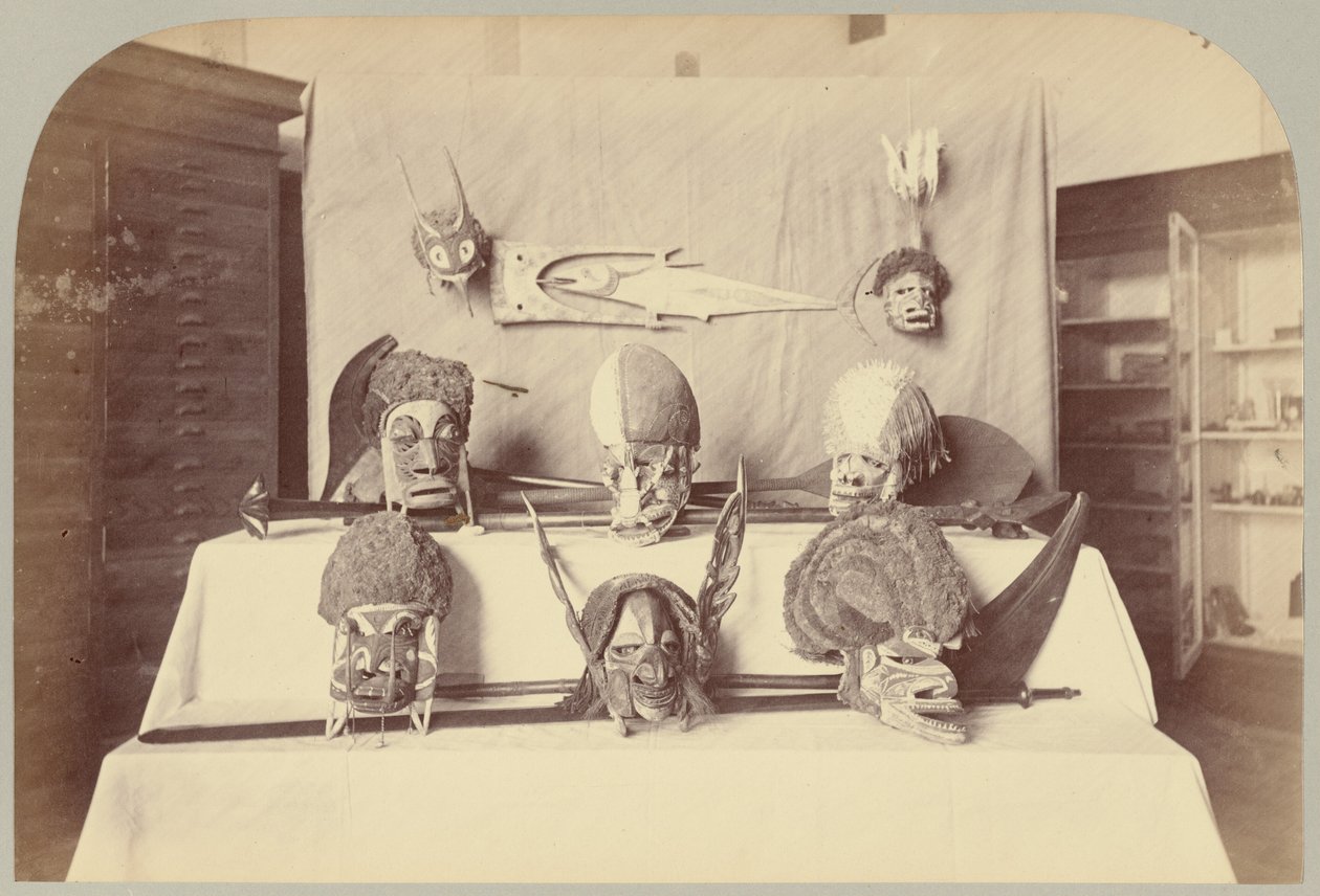 Pl. XIV. Maskeler, vb.: Solomon Adaları by Victor Prevost, Gaston L. Feuardent and Co., New York