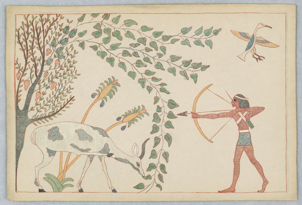Geyik ve Asma, Ezop Masalları için İllüstrasyon by Victor Wilbour