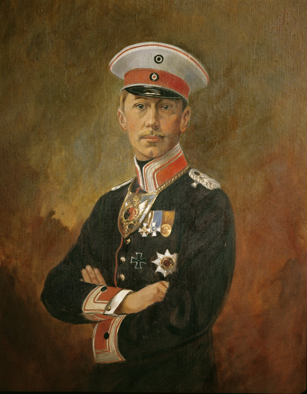 Hohenzollern Veliaht Prensi Wilhelm, 1916 dolayları (tuval üzerine yağlı boya) by Vienna Nedomansky Studio