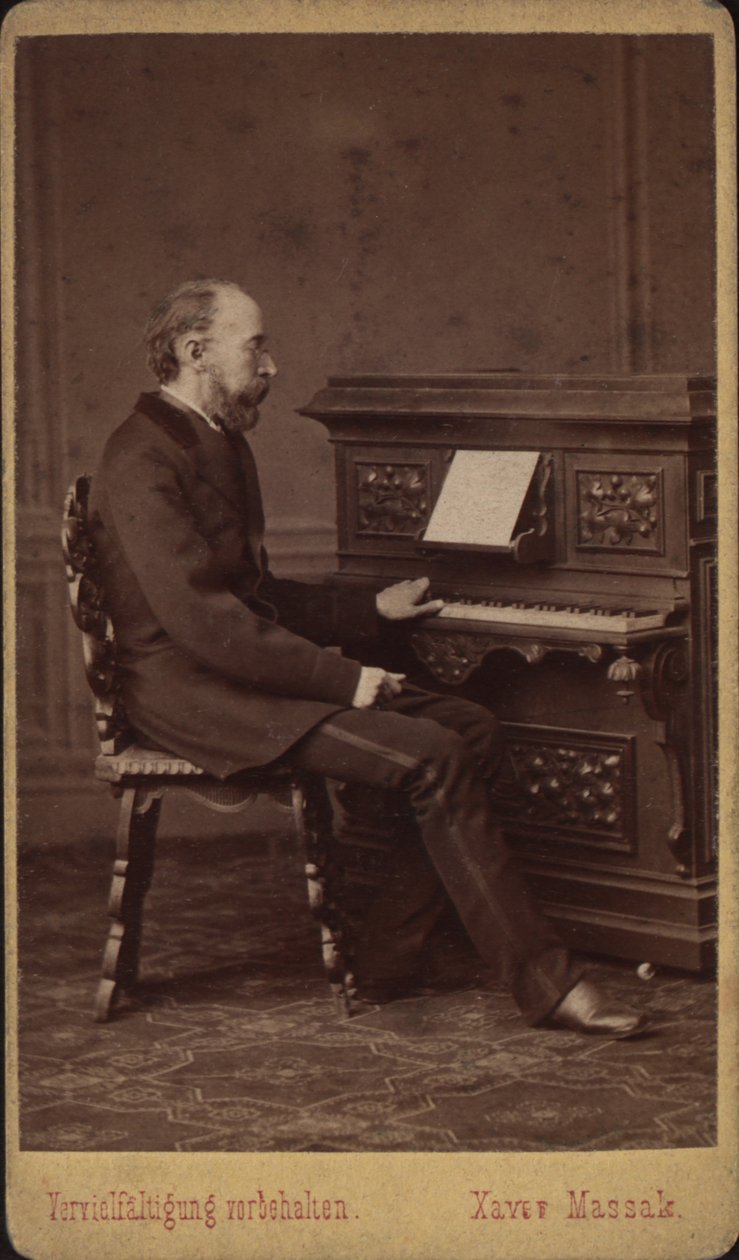 Libretto yazarı ve besteci Franz Friedrich Richard Genée 1823-1895, yaklaşık 1880-1885 portresi. by Vienna . Photo studio Xaver Massak