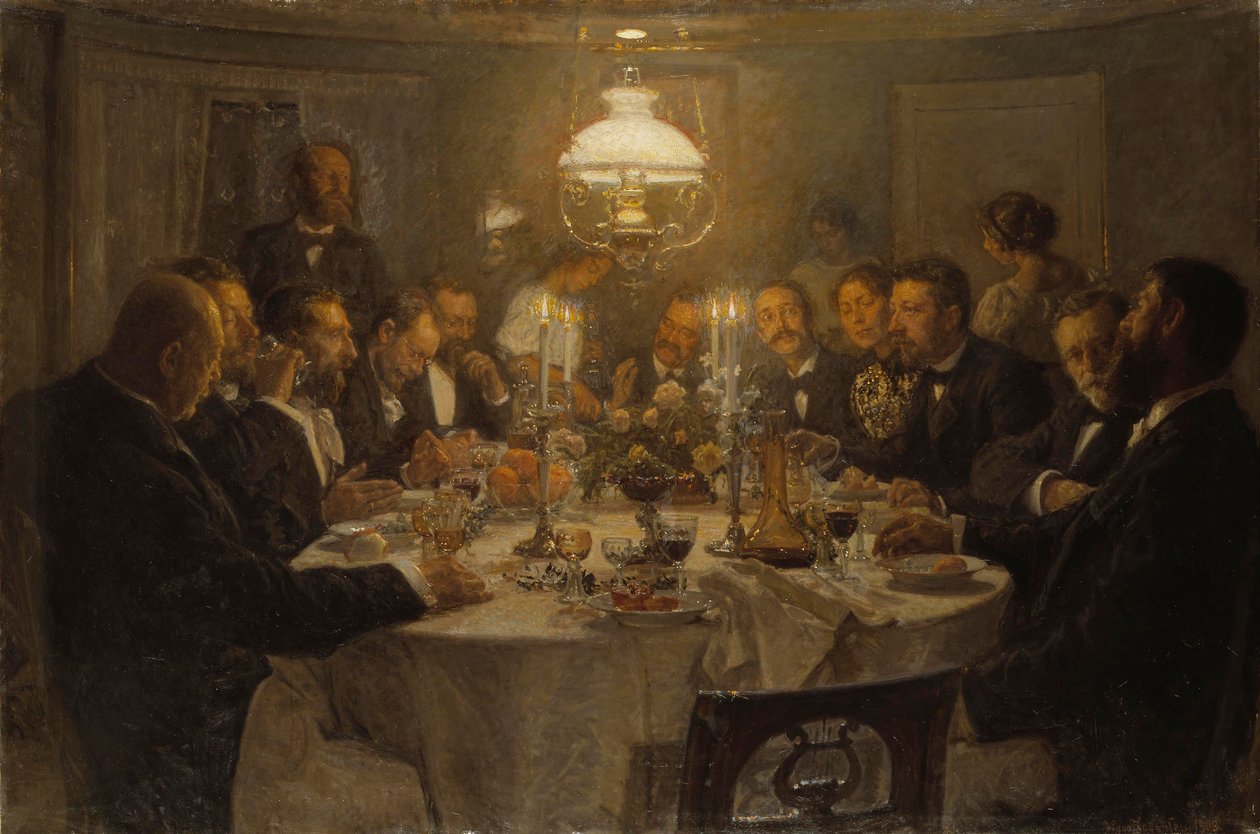 Bir Sanatçı Buluşması, 1903 by Viggo Johansen