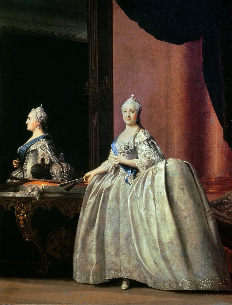 Aynanın önünde İmparatoriçe II. Catherine, 1779 by Vigilius Erichsen