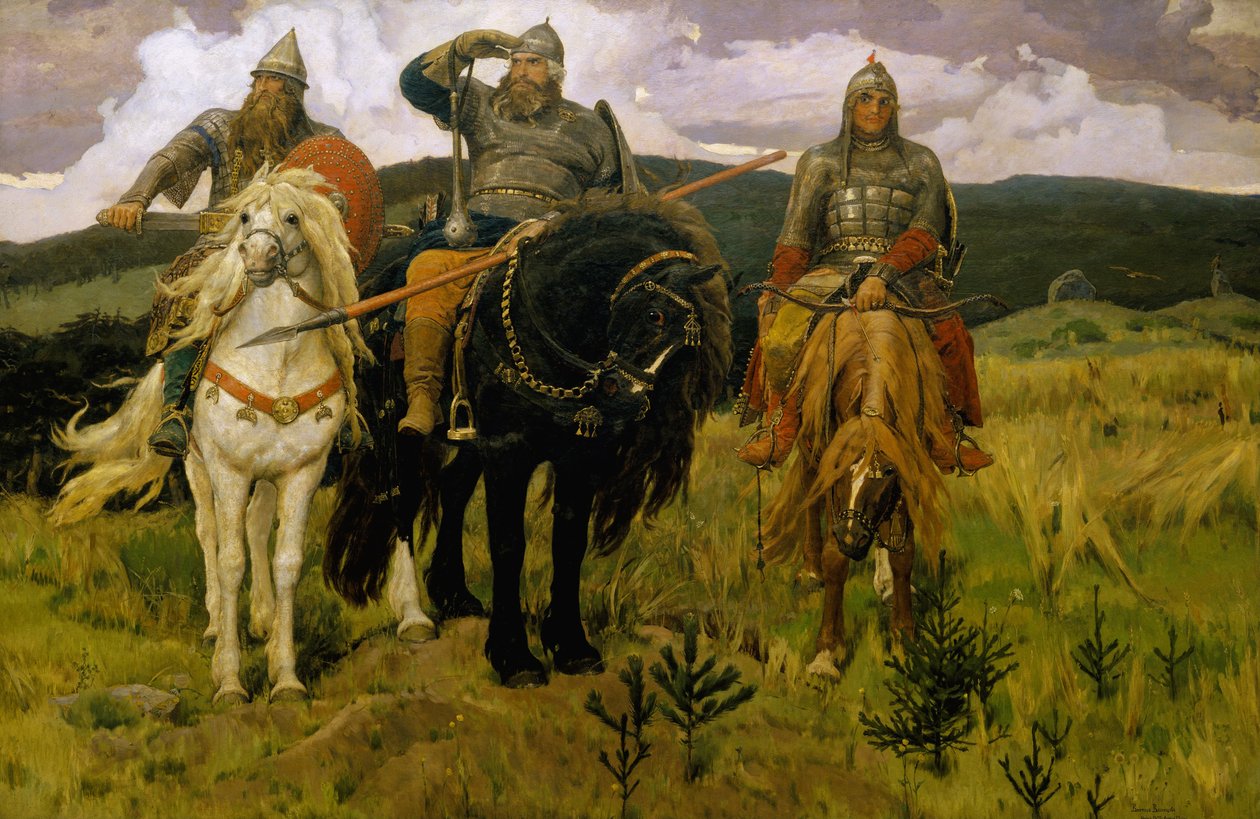 Kahramanlar (Kahramanlar) by Viktor Mikhaylovich Vasnetsov