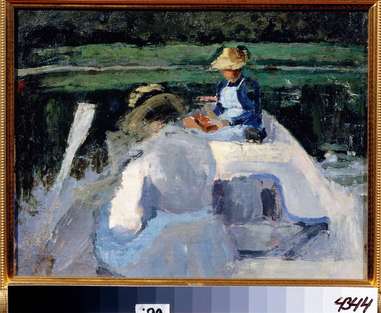 "Dance la bargue" Painture de Victor (Victor) Elpidiforovich Borisov-Musatov (Borisov Musatov) (1870-1905) 1892 A. Radishchev Sanat Müzesi, Saratov