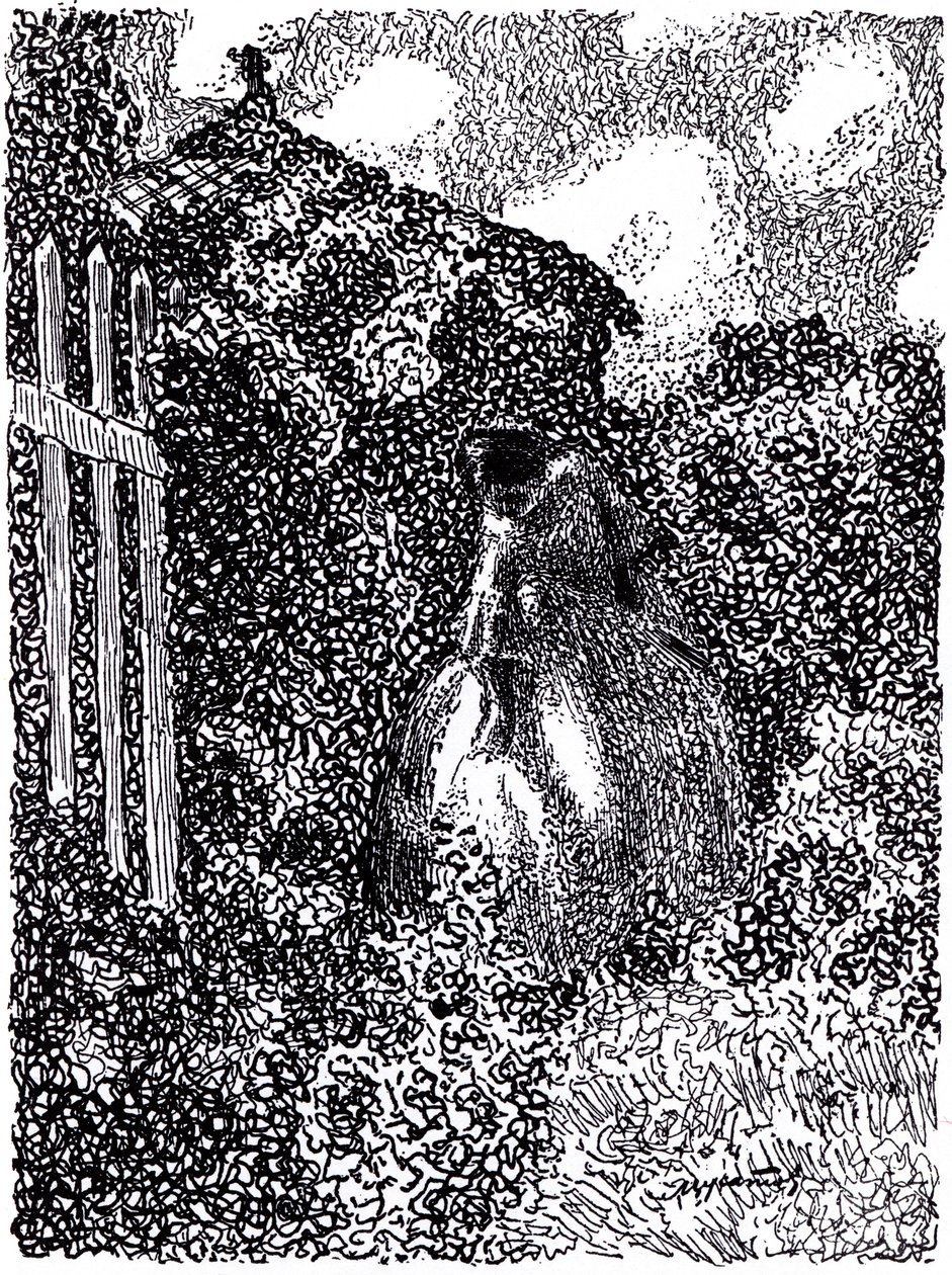 Bahçe köşkünde. Sembolist dergi Vesy The Balance, 1905 by Viktor Elpidiforovich Borisov-Musatov