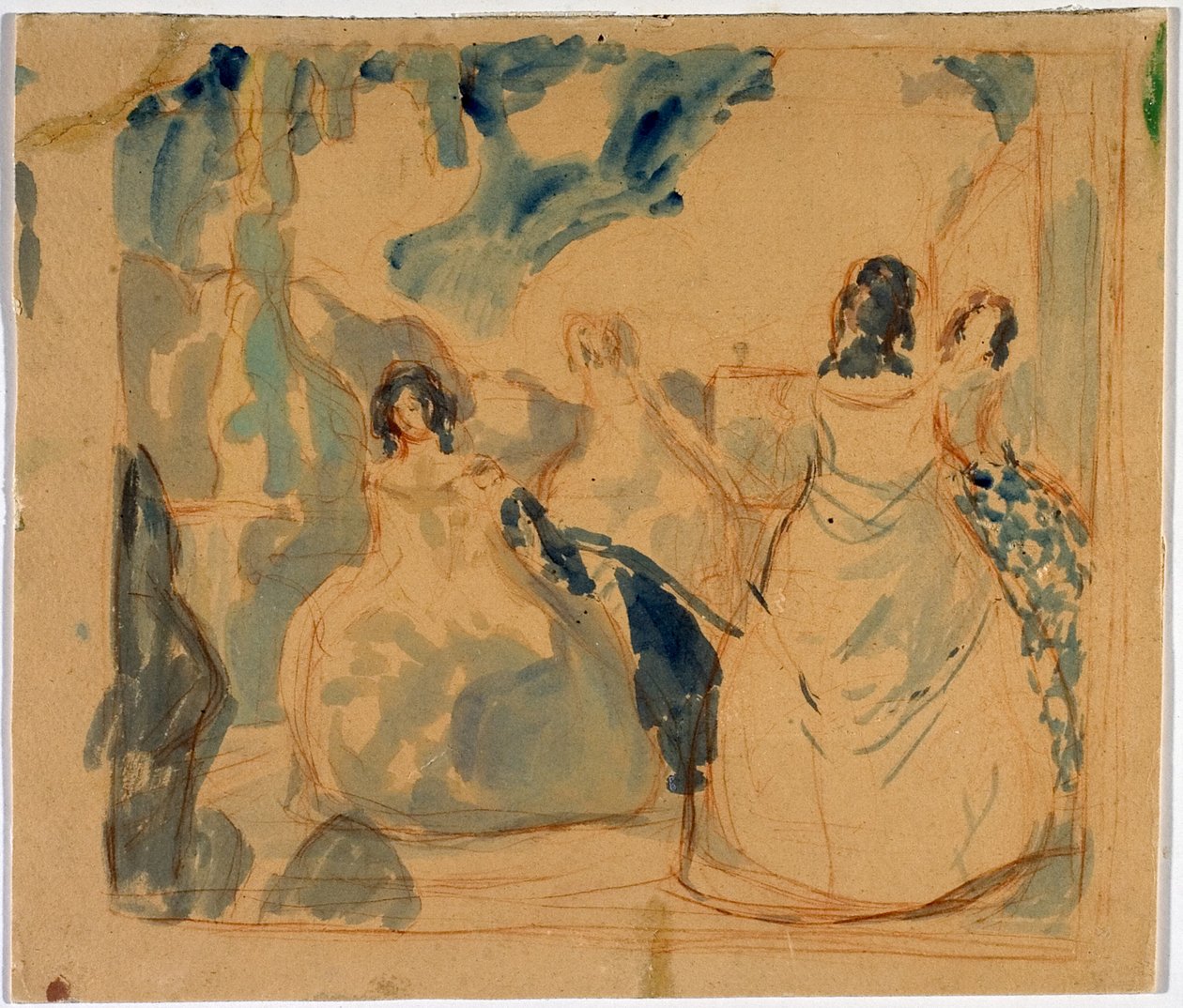 terasta, 1901 by Viktor Elpidiforovich Borisov Musatov