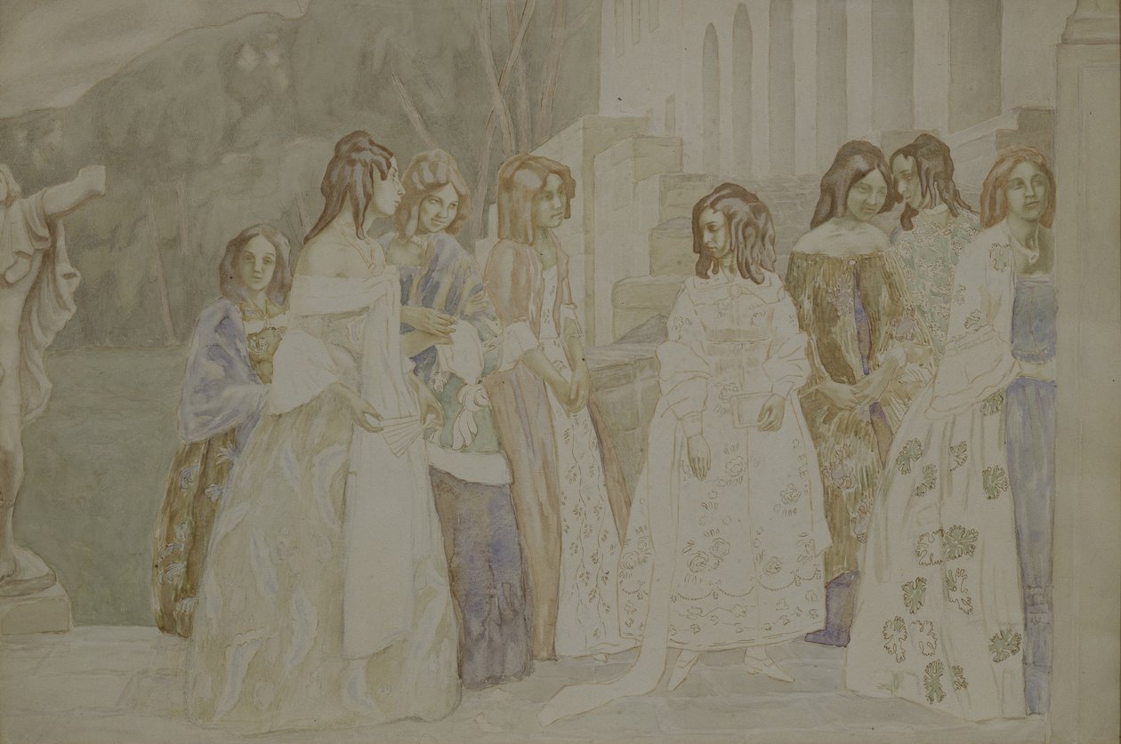 ağıt, 1905 by Viktor Elpidiforovich Borisov Musatov