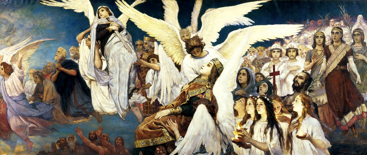 Cennetten Önce, Sağ kısım, 1885-1896. by Viktor Mikhaylovich Vasnetsov