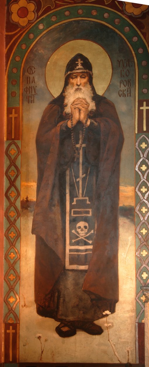 Borovsk Aziz Paphnutius, 1885-1896 by Viktor Mikhaylovich Vasnetsov
