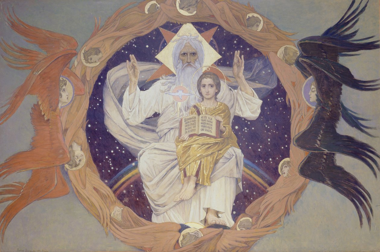 Kutsal Üçlü Otechestvo, 1907 by Viktor Mikhaylovich Vasnetsov