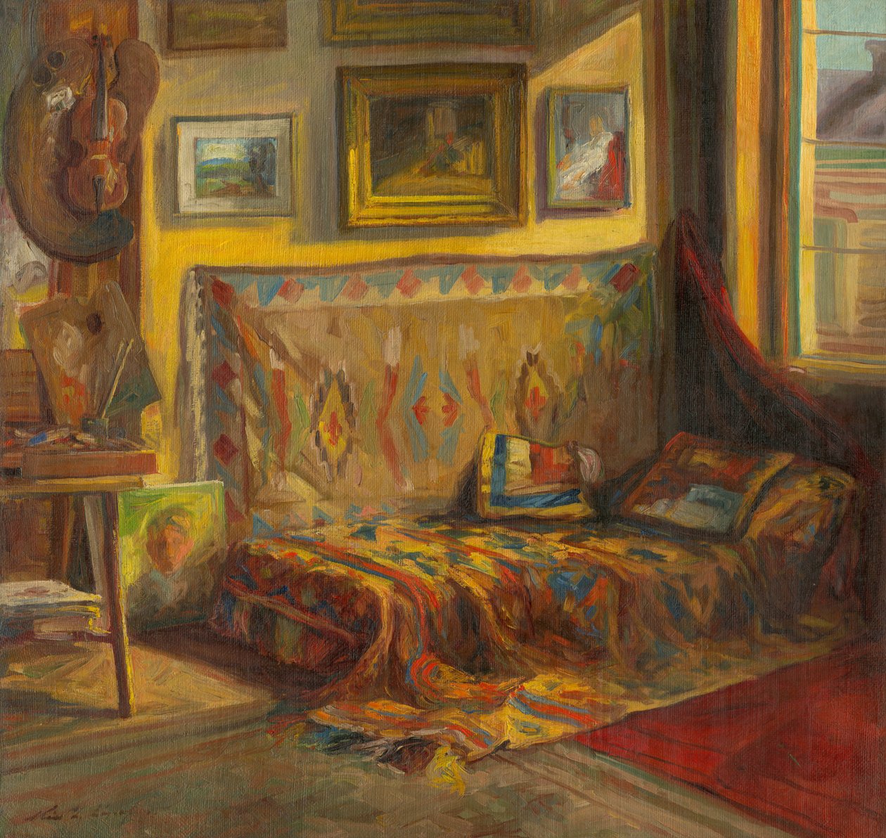 Sanatçının Stüdyosunun İçi by Viktor or Jozef Kiss
