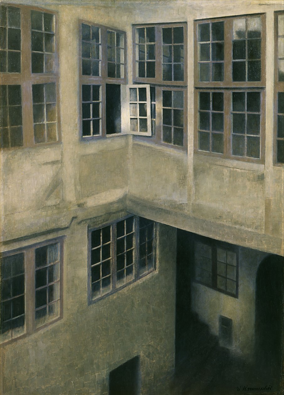Avlunun İçi, Strandgade 30 by Vilhelm Hammershøi