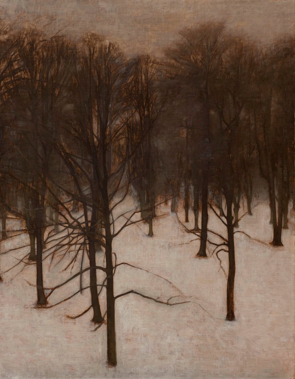 Kışın Søndermarken Parkı by Vilhelm Hammershøi