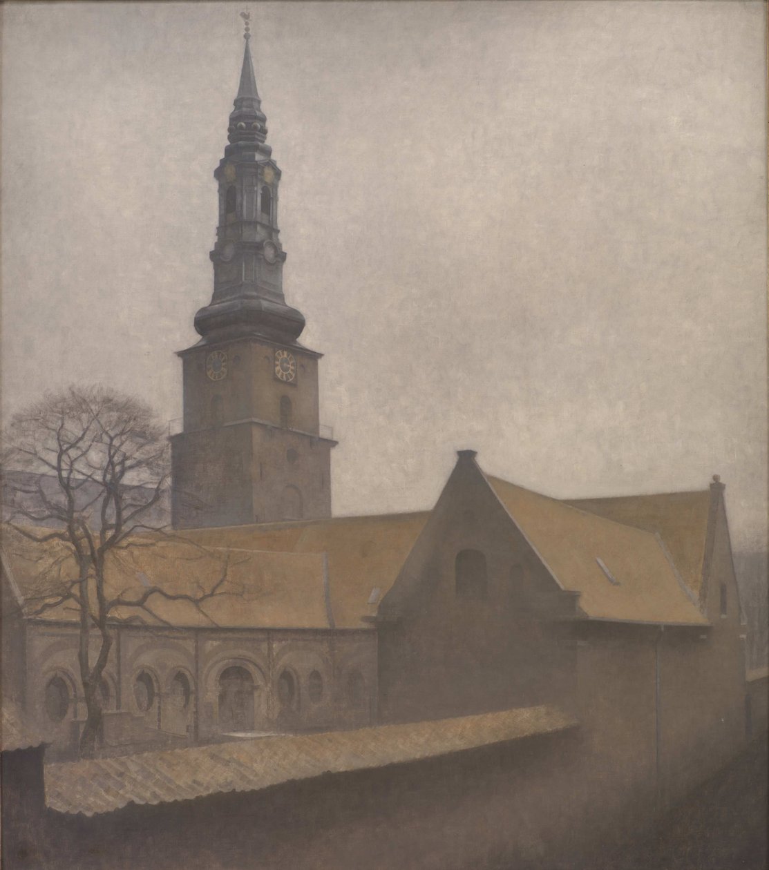 Aziz Petri Kilisesi, Kopenhag, 1906. by Vilhelm Hammershøi