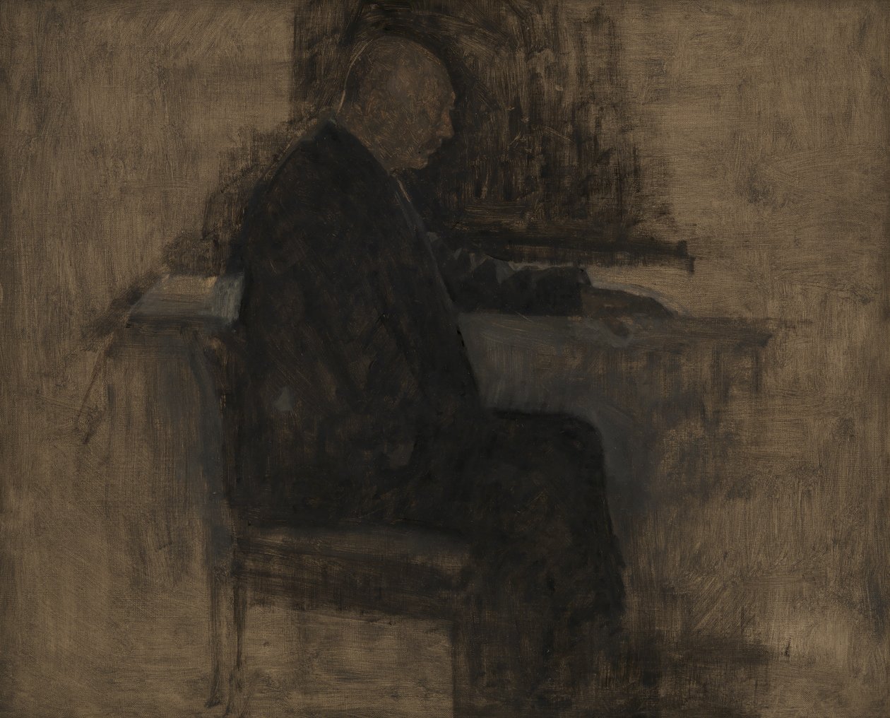 Mimar Thorvald Bindesbøll by Vilhelm Hammershøi