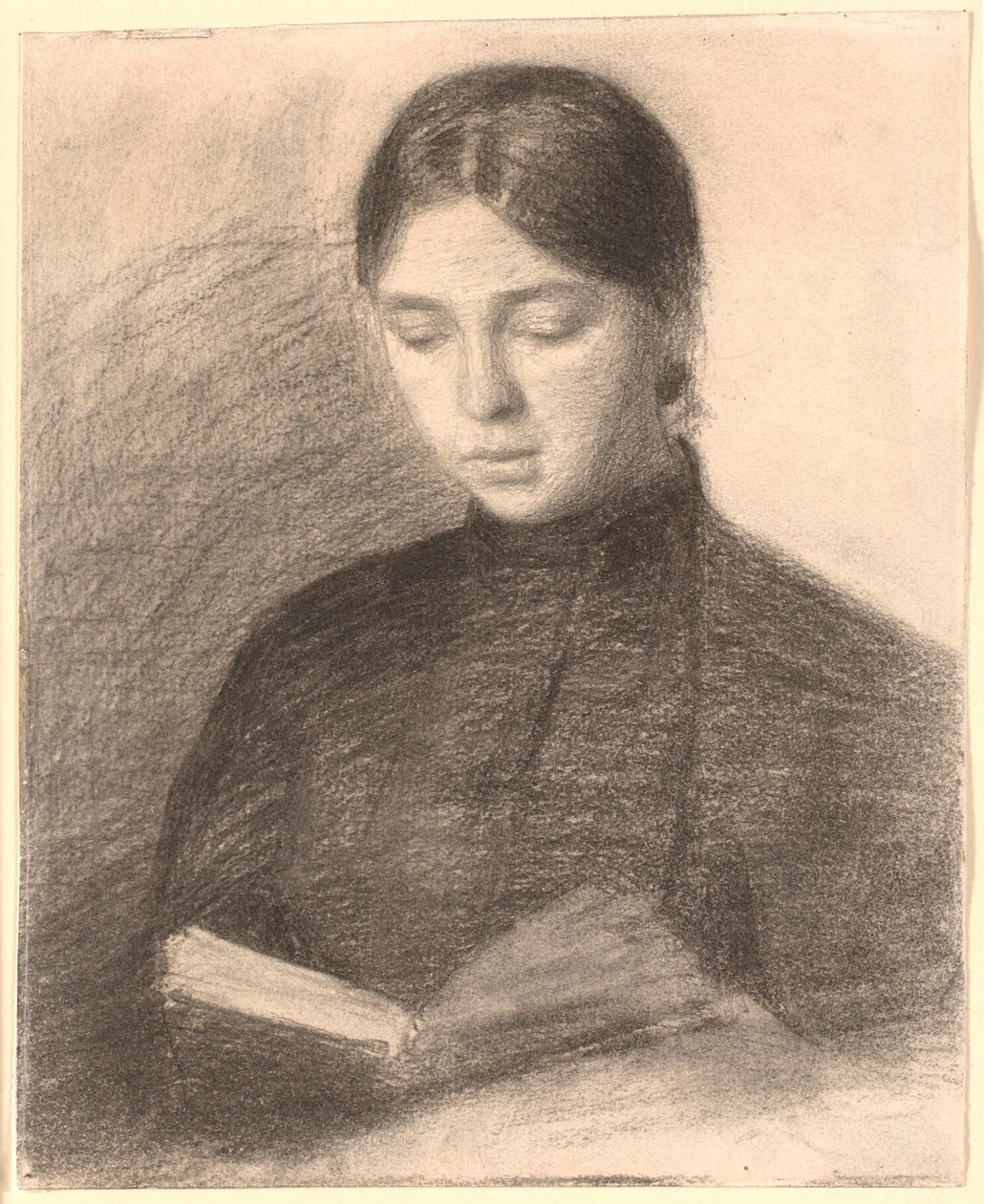 Sanatçının Kızkardeşi Anna Reading by Vilhelm Hammershøi