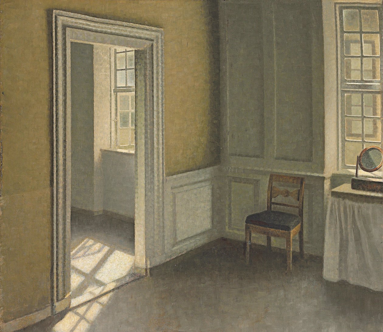 Yatak Odası, Strandgade 30, 1906 by Vilhelm Hammershoi