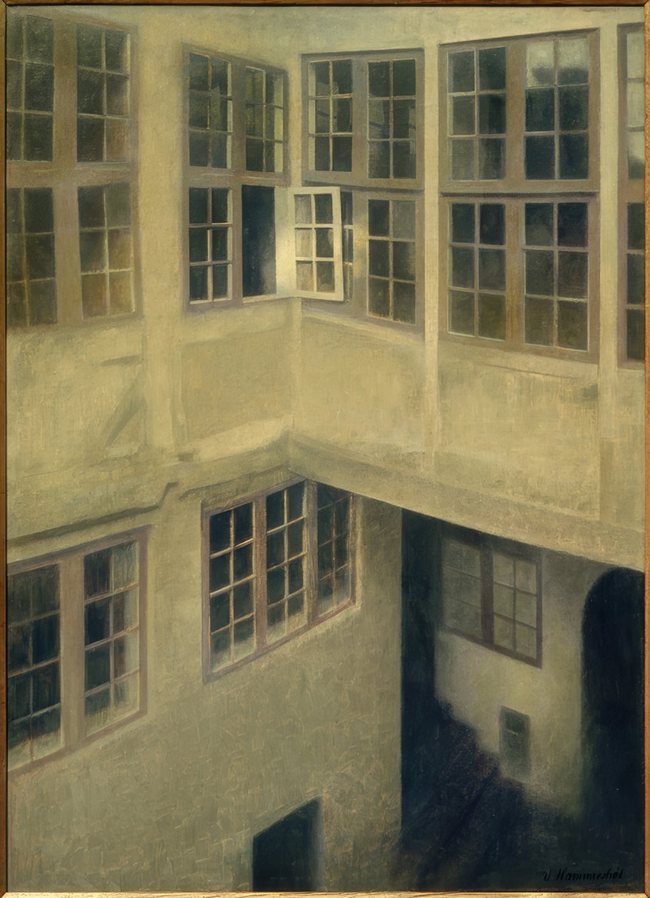 Veranda. Strandgade 30 by Vilhelm Hammershoi