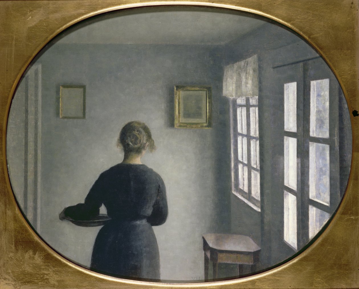 İç, 1910 by Vilhelm Hammershoi
