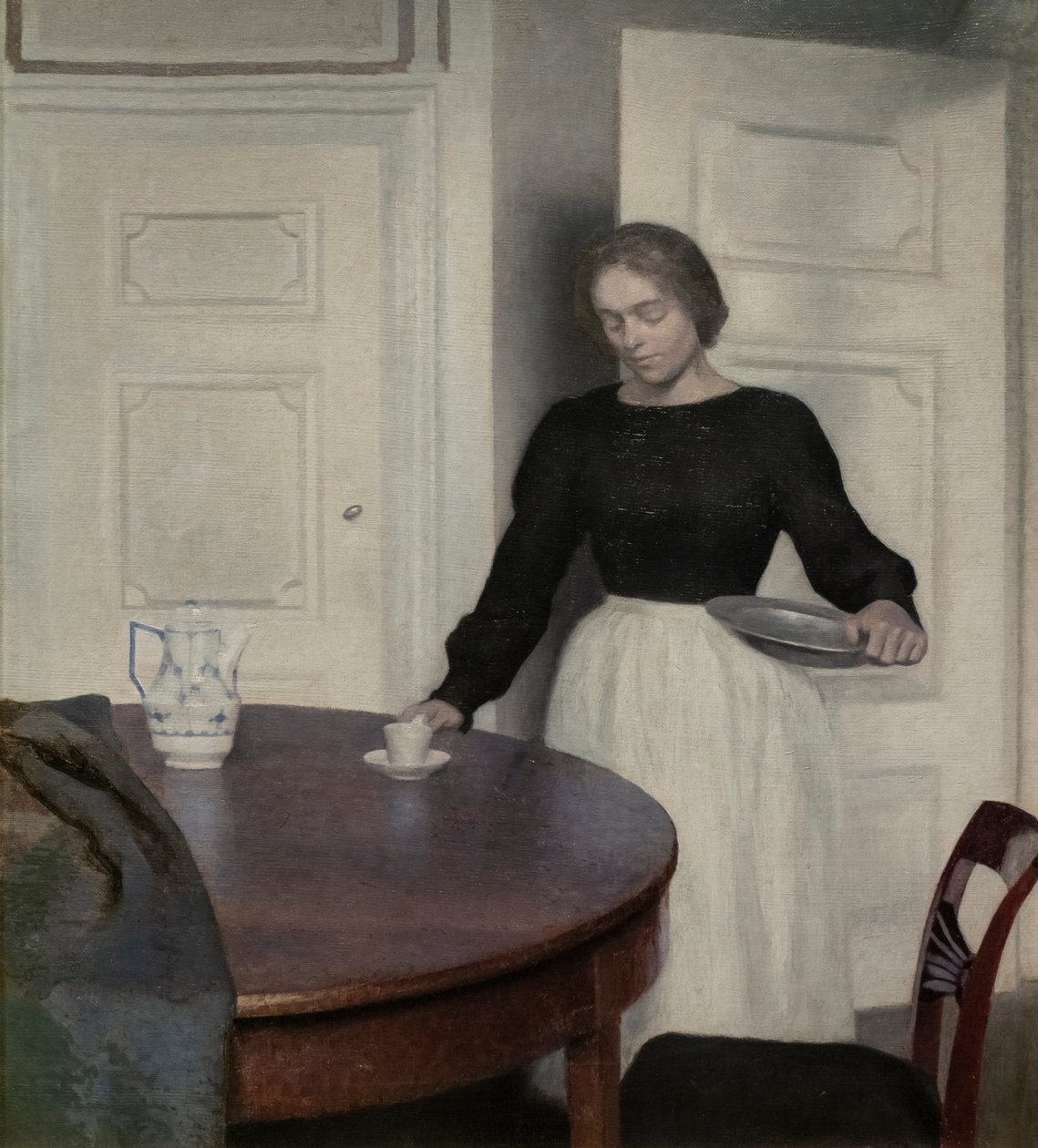 İç Mekan, Strandgade 30, detay, 1899 by Vilhelm Hammershoi