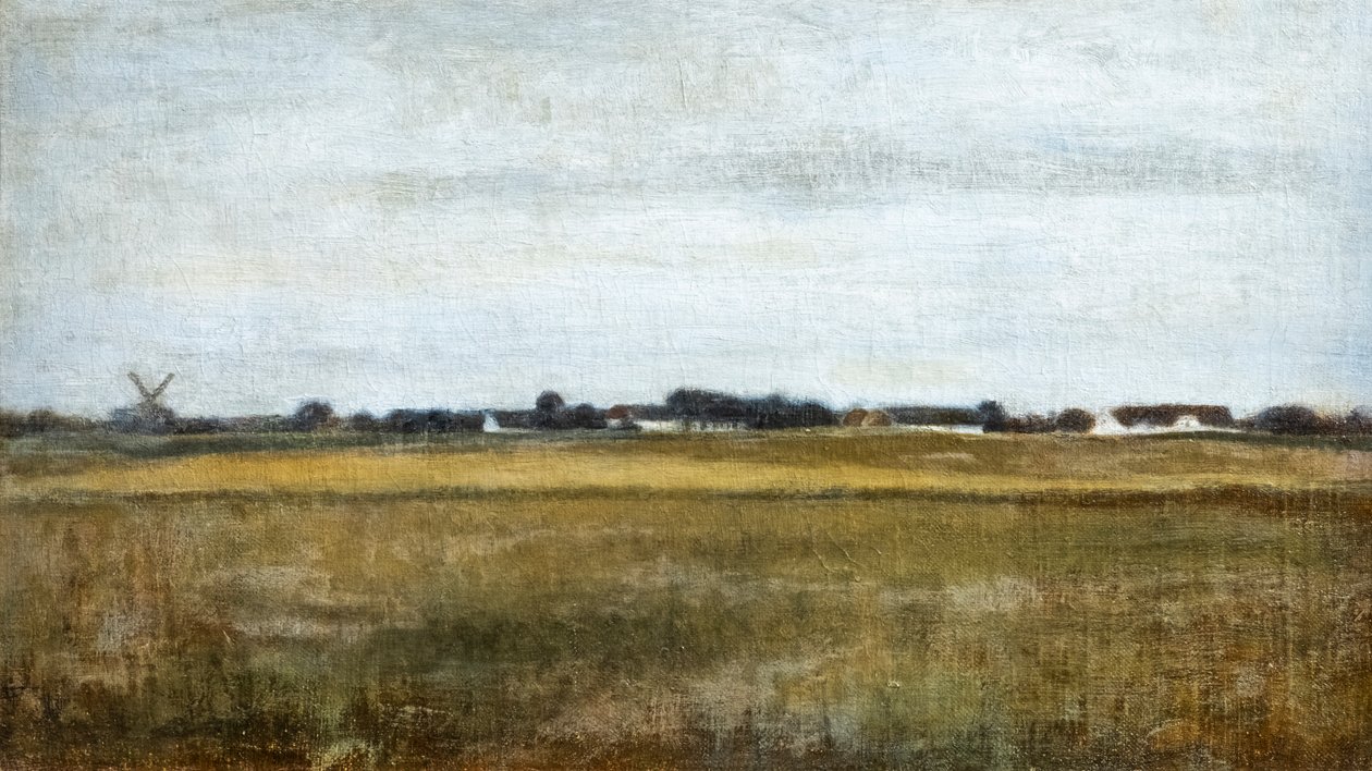 Frederiksdal yakınlarındaki Virum manzarası, yaz by Vilhelm Hammershoi