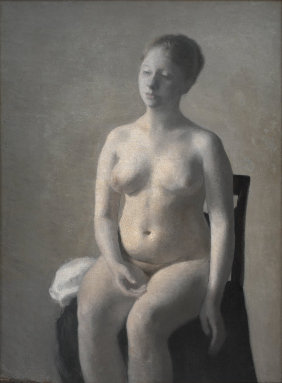Çıplak kadın manken, 1889 by Vilhelm Hammershoi