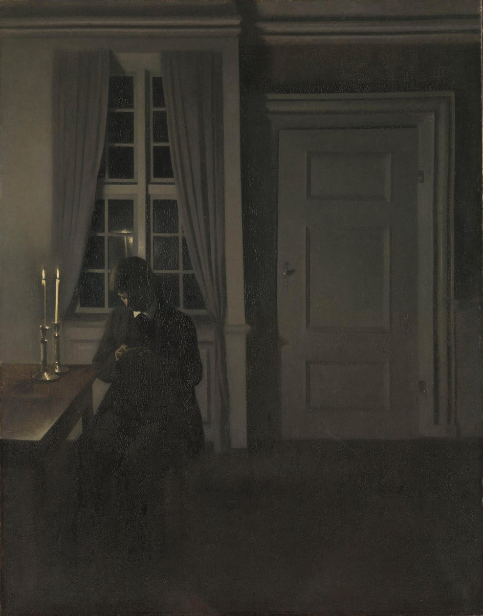 Madeni Para Koleksiyoncusu, 1904 by Vilhelm Hammershoi