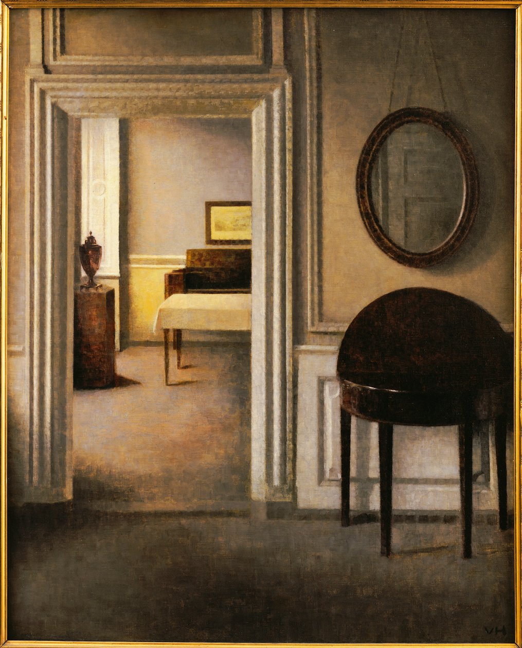 Müzik Odası, 30 Strandgade, c.1907 by Vilhelm Hammershoi