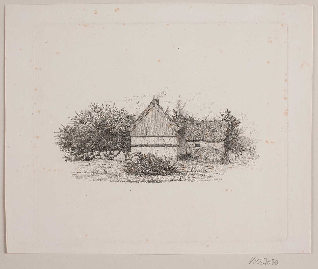 bir çiftlik evi by Vilhelm Kyhn
