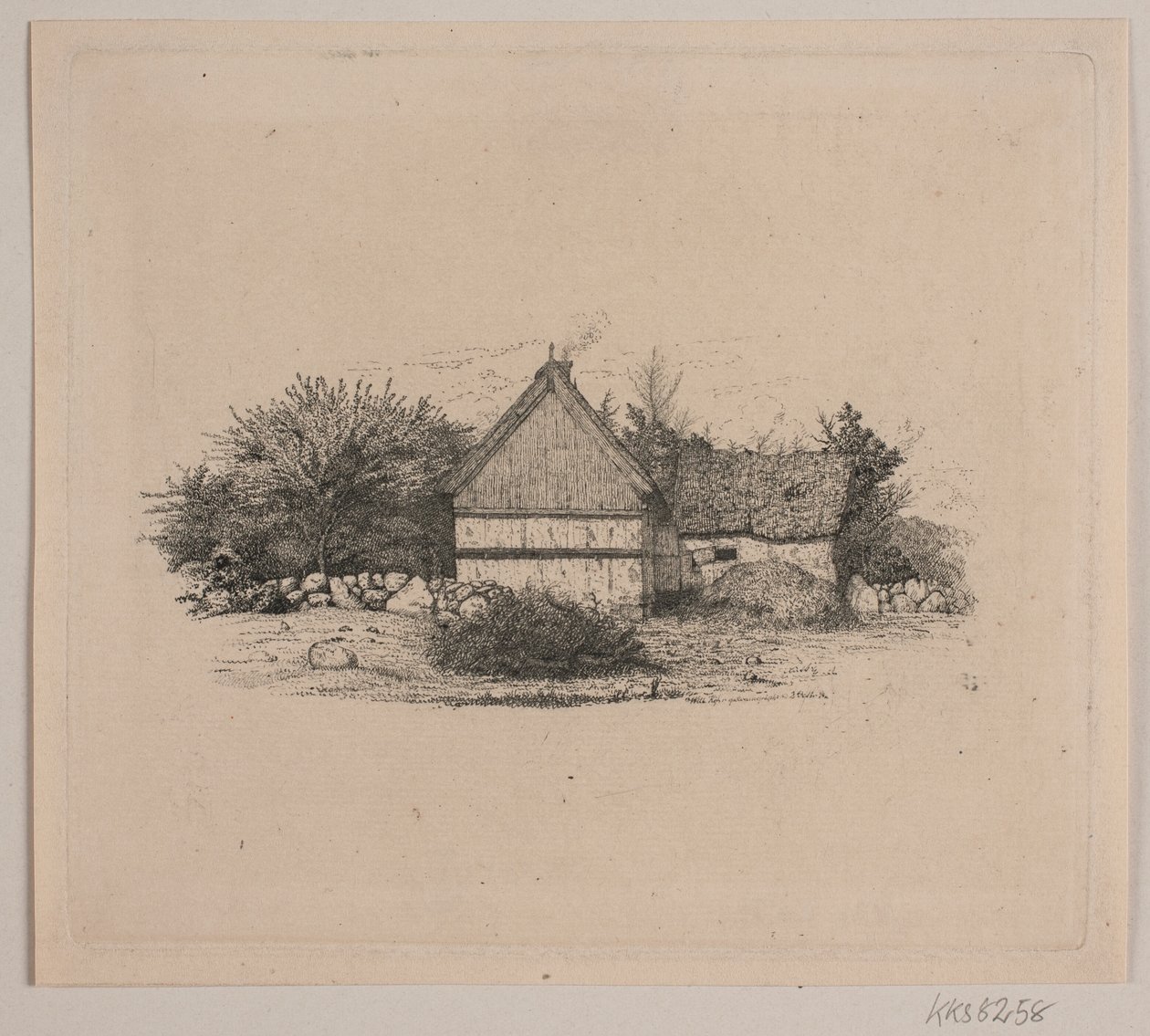 bir çiftlik evi by Vilhelm Kyhn