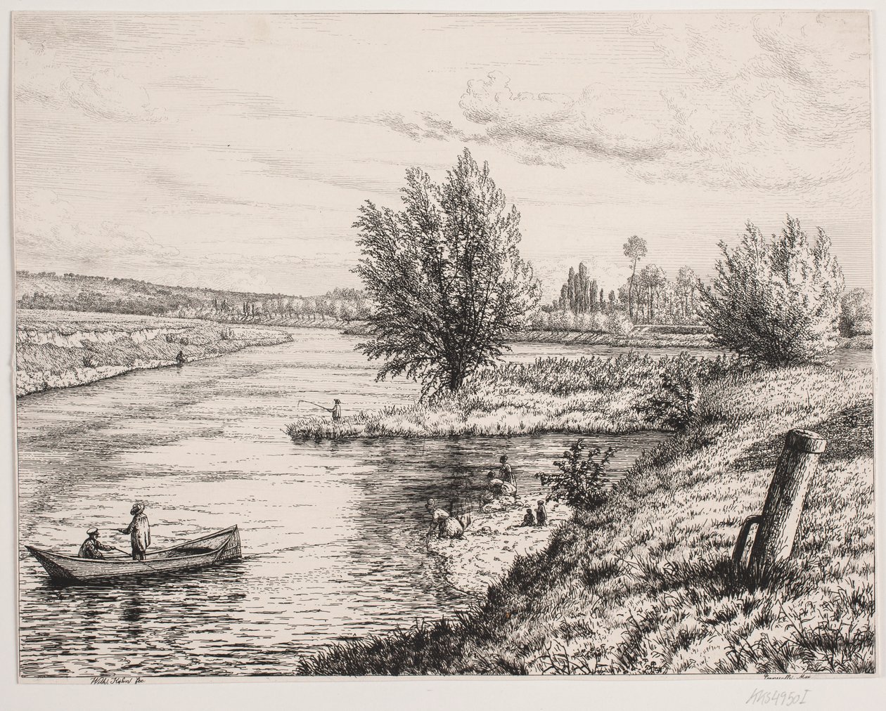 Marne Nehri kıyısında parti by Vilhelm Kyhn