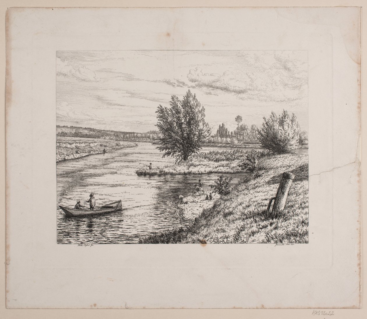 Marne Nehri kıyısında parti by Vilhelm Kyhn